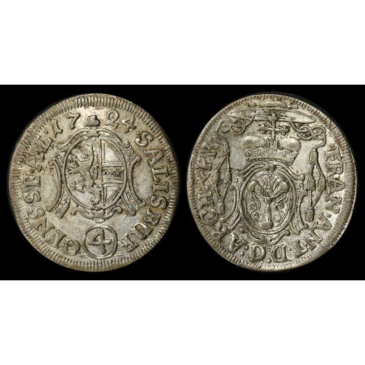 Austria 4 Kreuzer 1724 AU