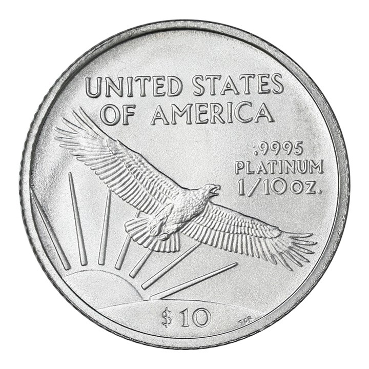 USA $10 Platinum Eagle 2005 1/10 Oz 9995