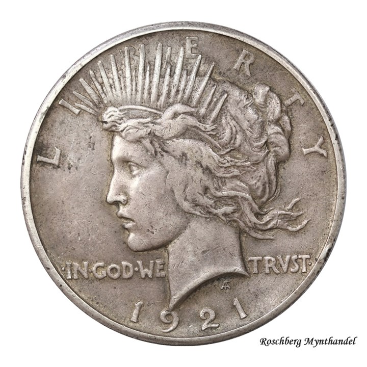 USA Peace Dollar 1921 Kv 1+