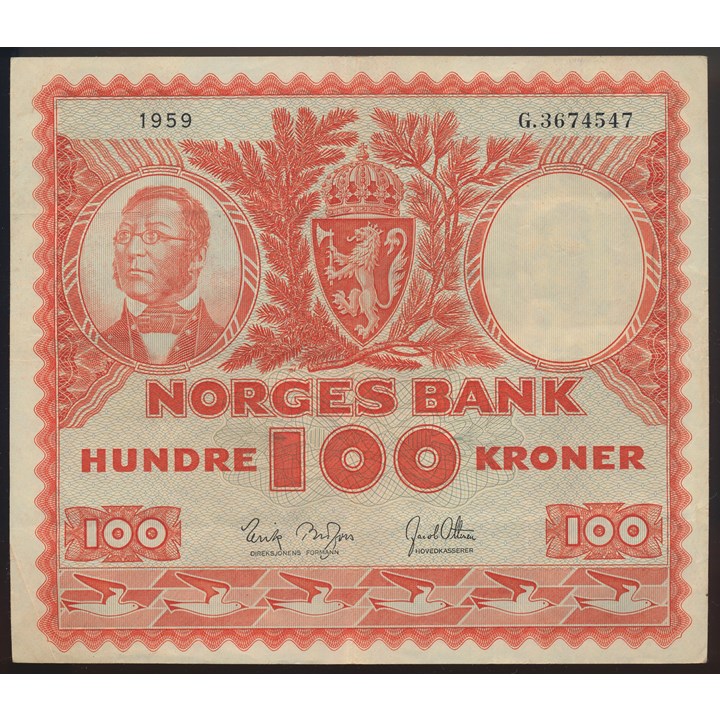 100 Kroner 1959 G Kv 1