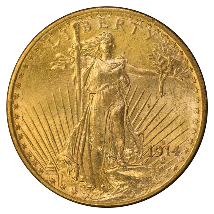 USA 20 Dollar 1914 S UNC