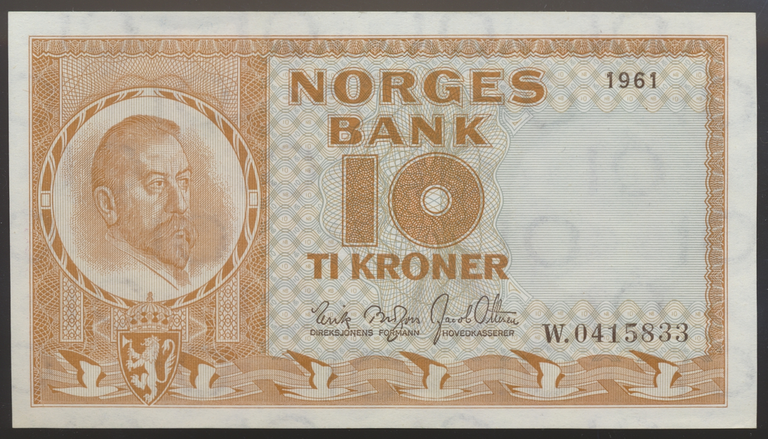 10 Kroner 1961 W Kv 0