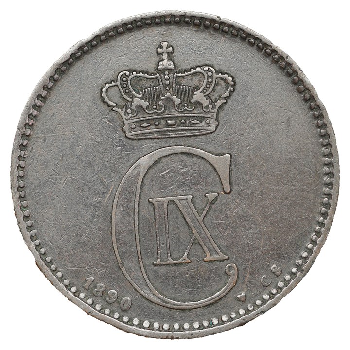 Denmark 5 Øre 1890 Kv 1