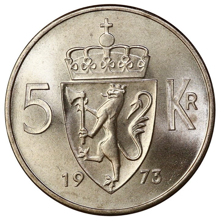 5 Kroner 1973 Kv 0