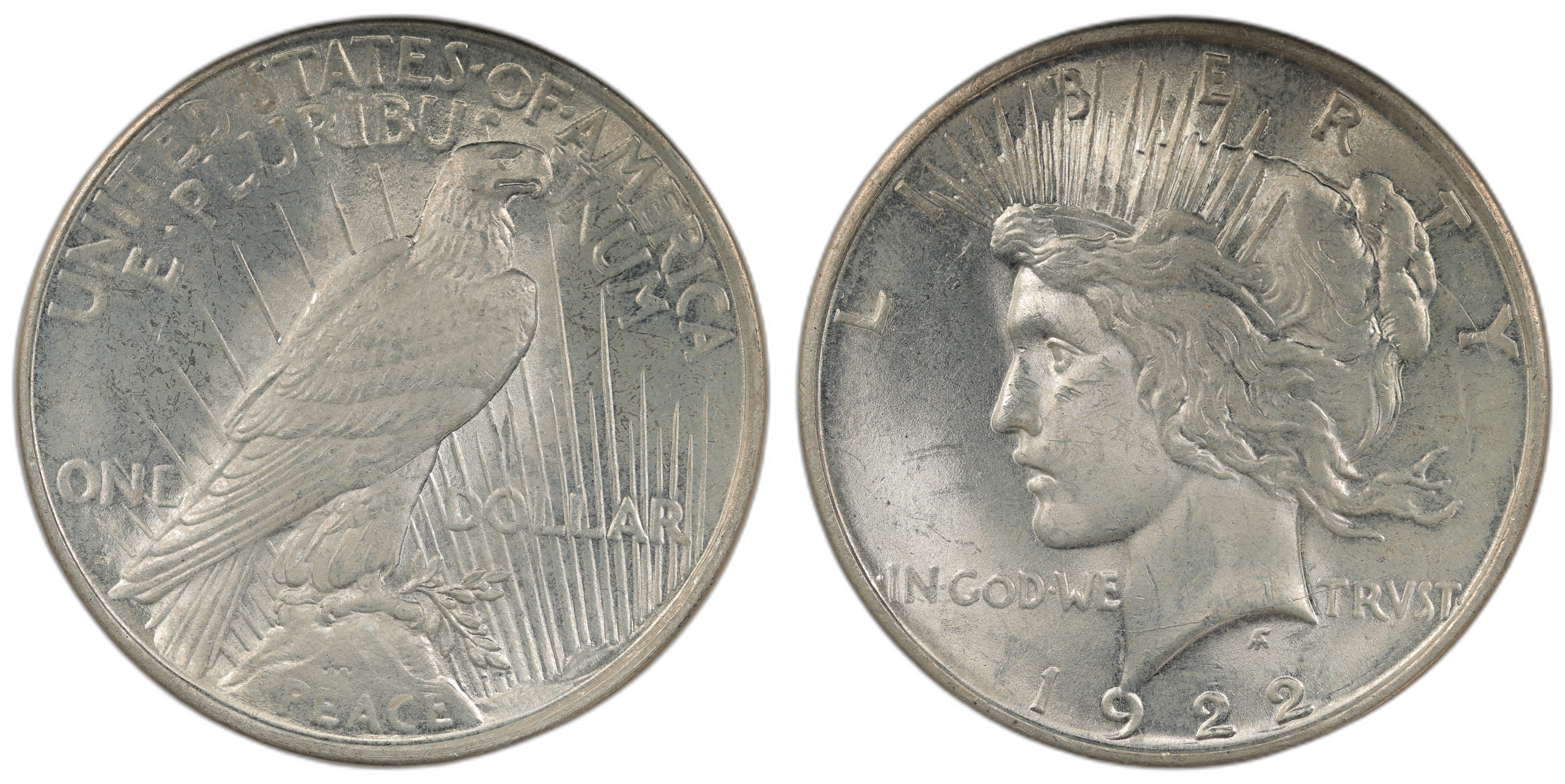 USA Dollar 1922-D Kv UNC