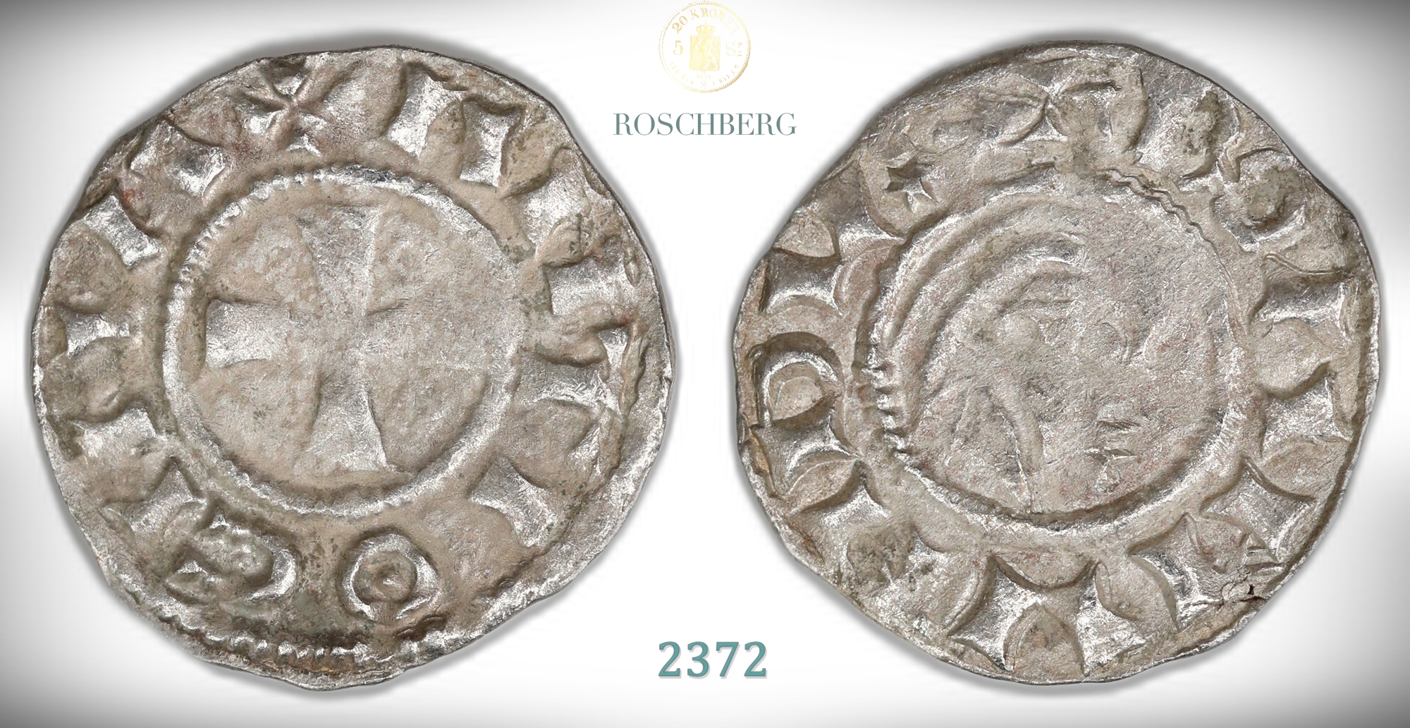 Crusader States Denier Raymond de Poitier (1136-49)  Kv: VF