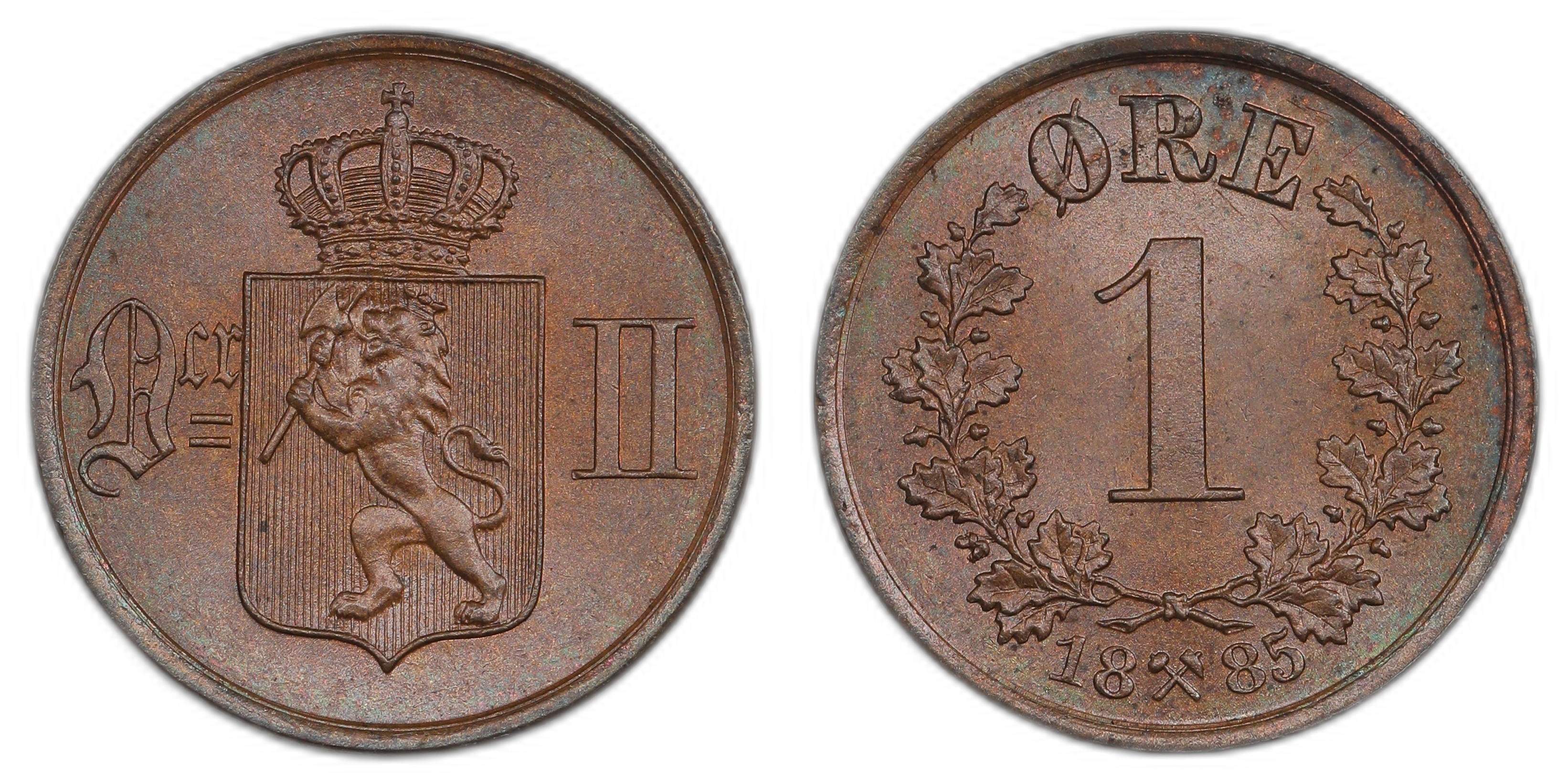 Norge 1 Øre 1885 Kv: 0