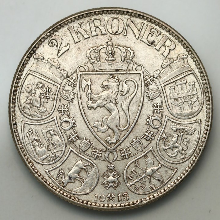 2 Kroner 1915 Kv 1+