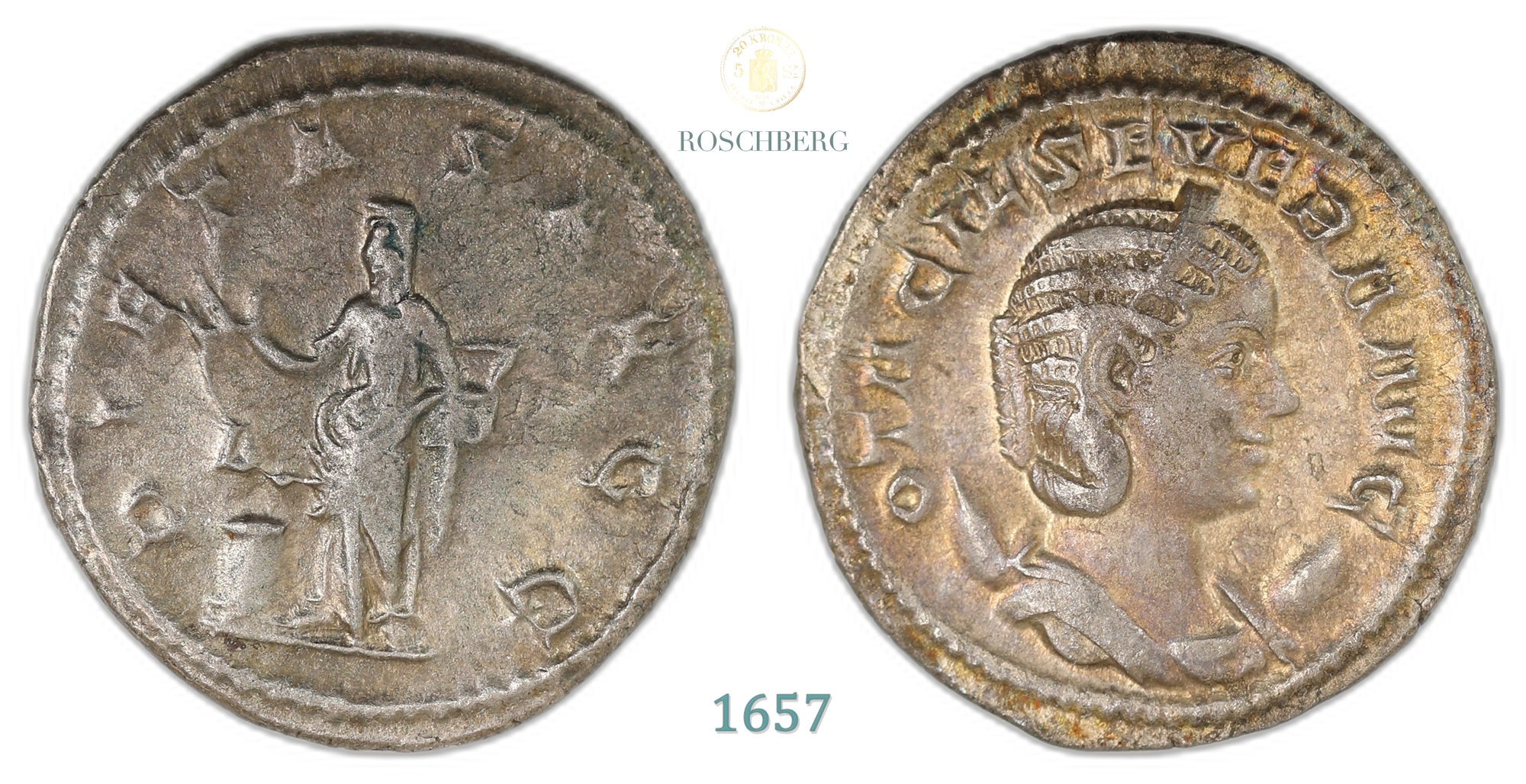 Roman Empire Antoninian 244-249 Otacilia Severa Kv: AU