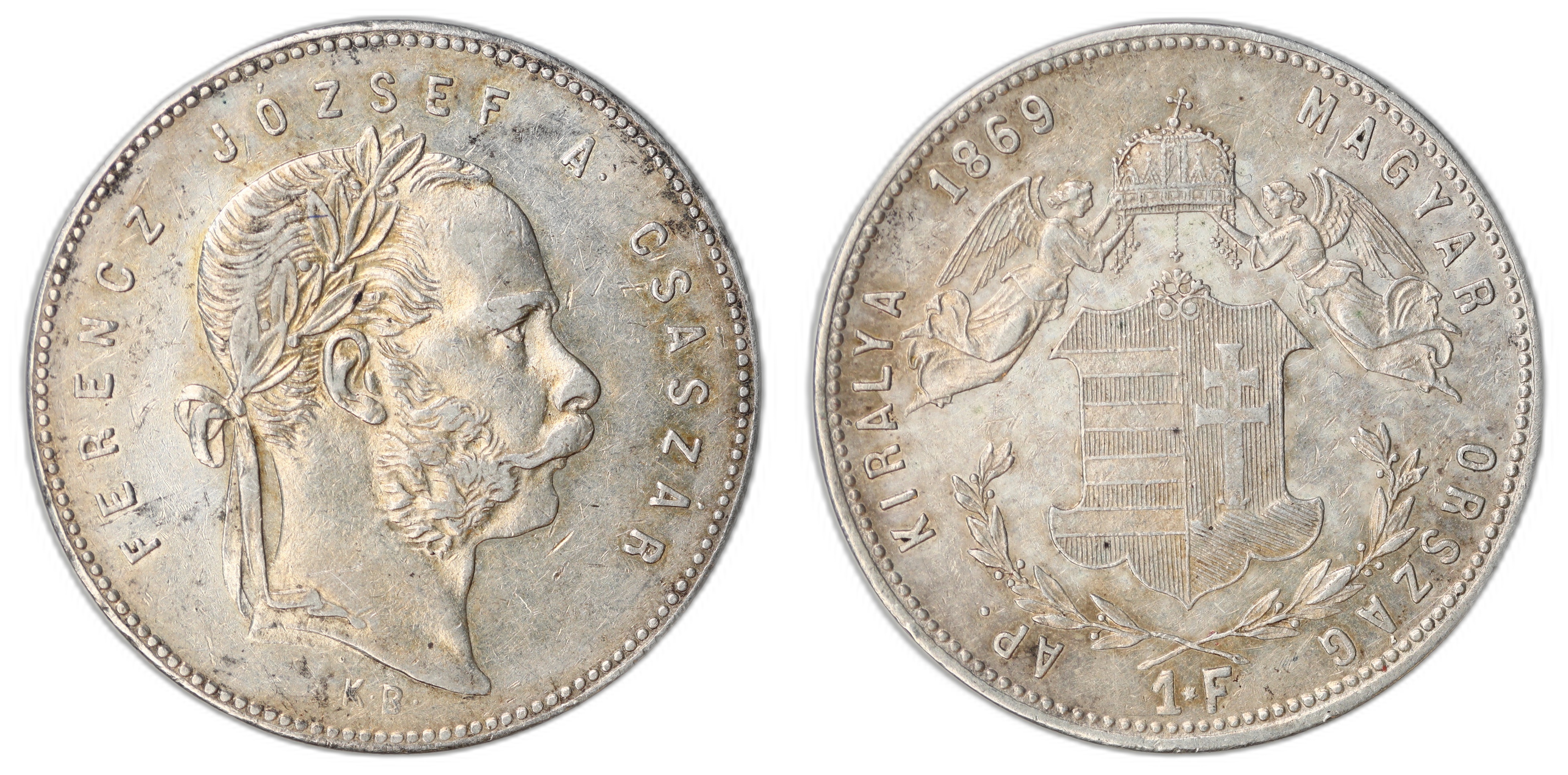 Hungary 1 Forint 1869-KB  Kv: XF