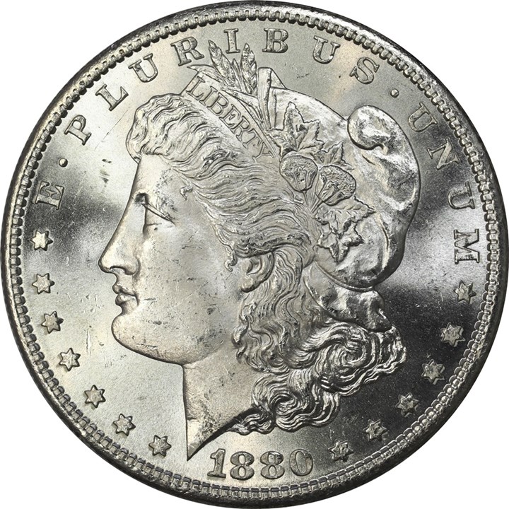 USA Morgan Dollar 1880 S Kv 0
