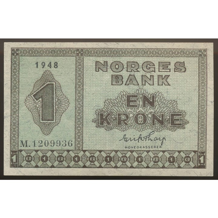 1 Krone 1948 M Kv 1+/01