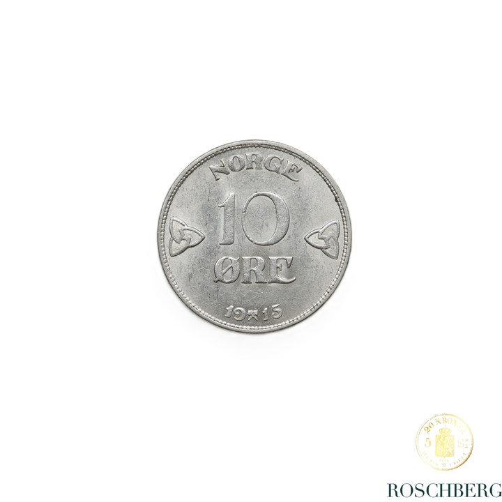Norge 10 Øre 1915 Kv 0/01
