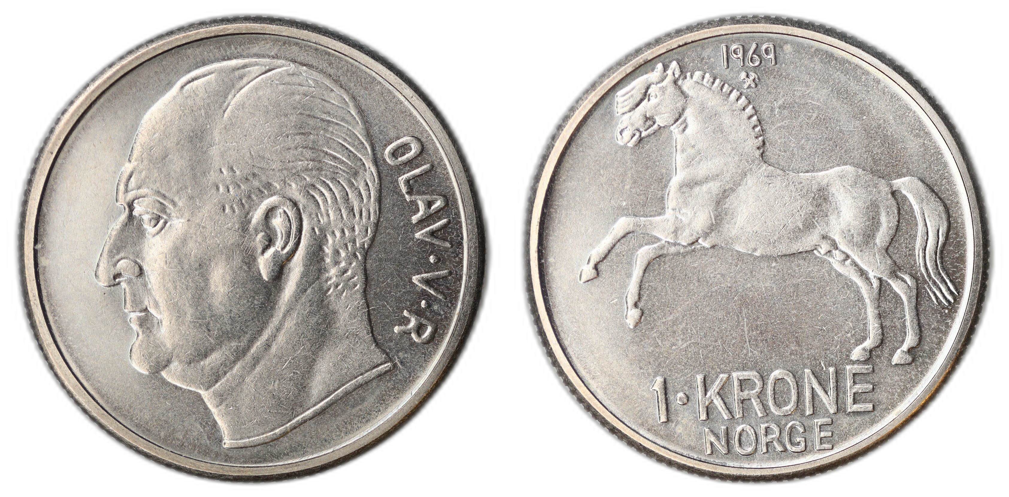 Norge 1 Krone 1969  Kv: 0