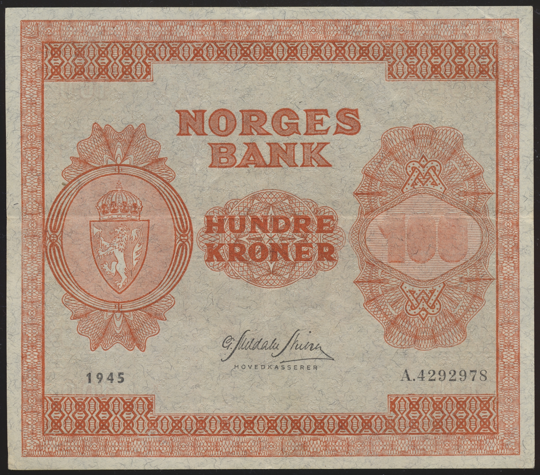 100 Kroner 1945 A Kv 1+