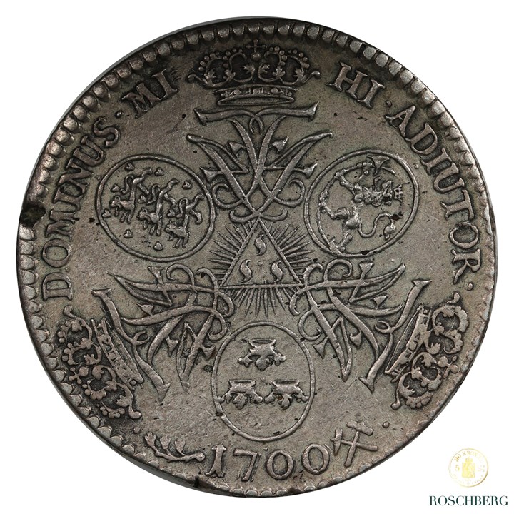 Norge 4 Mark 1700 Kv 1+