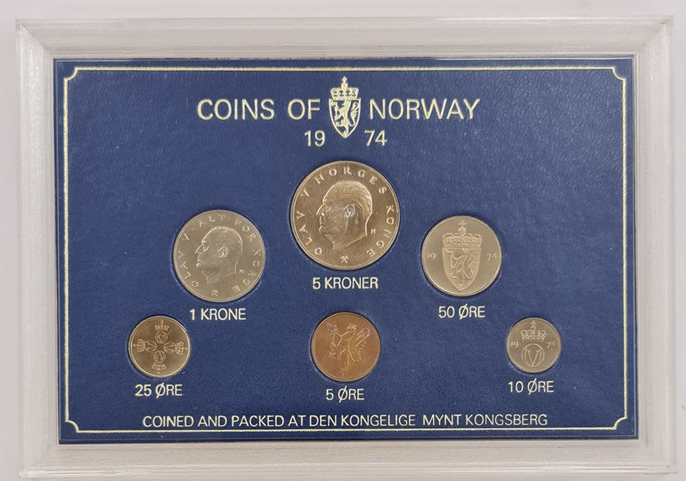 Myntsett 1974 Hardplast