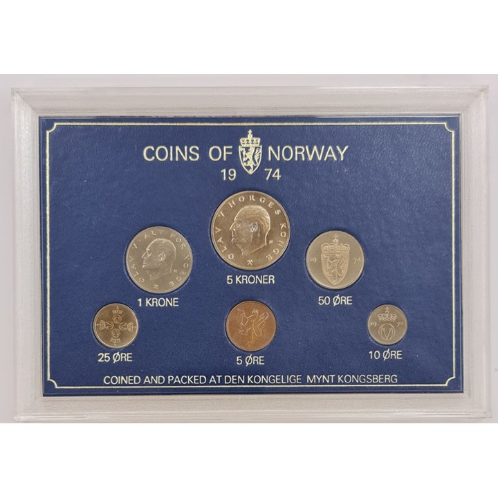 Myntsett 1974 Hardplast