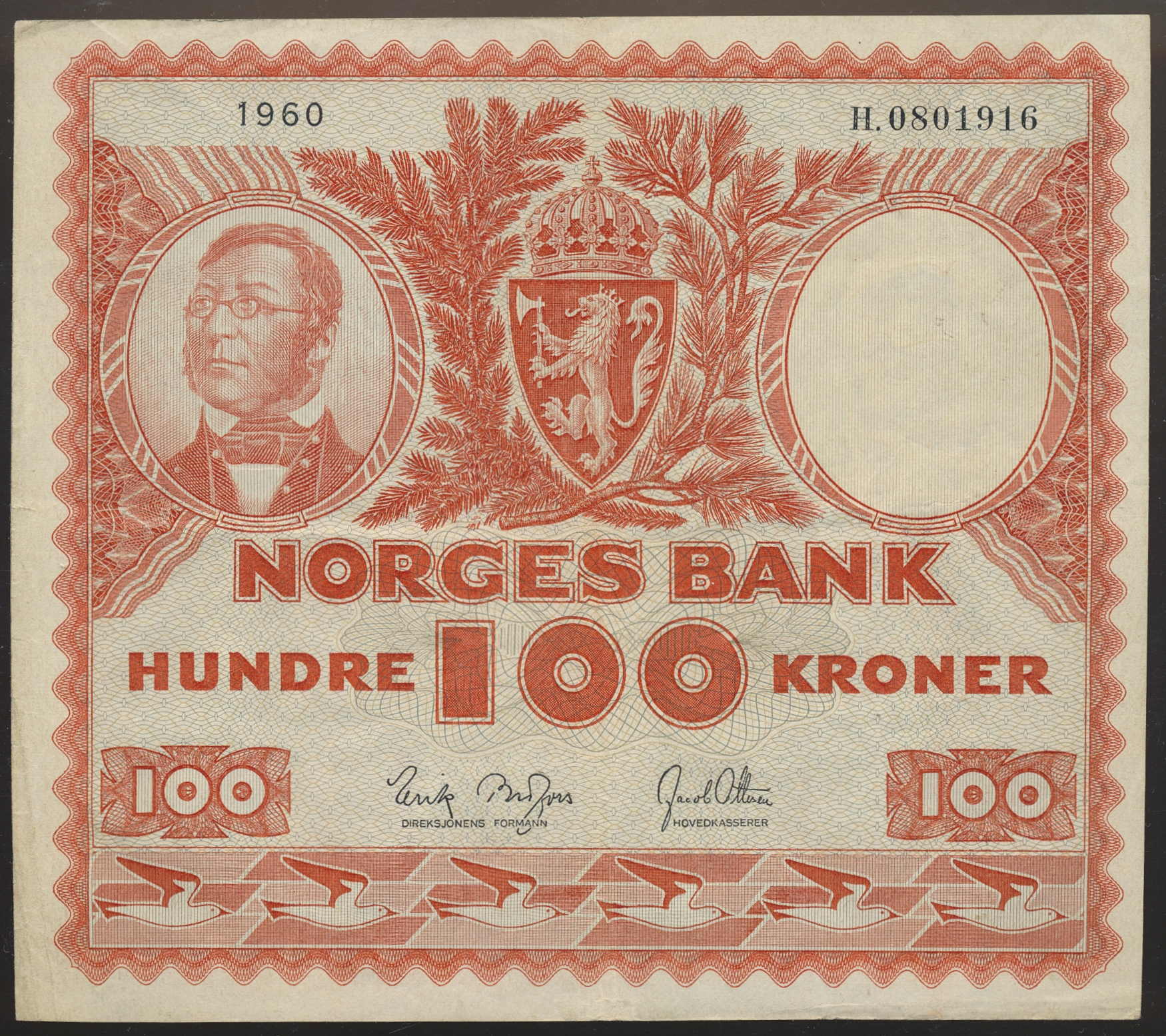 100 Kroner 1960 H Kv 1 (VF)