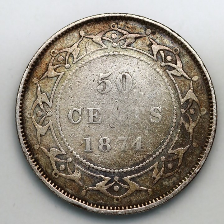 New Foundland 50 Cents 1874 Kv 1-