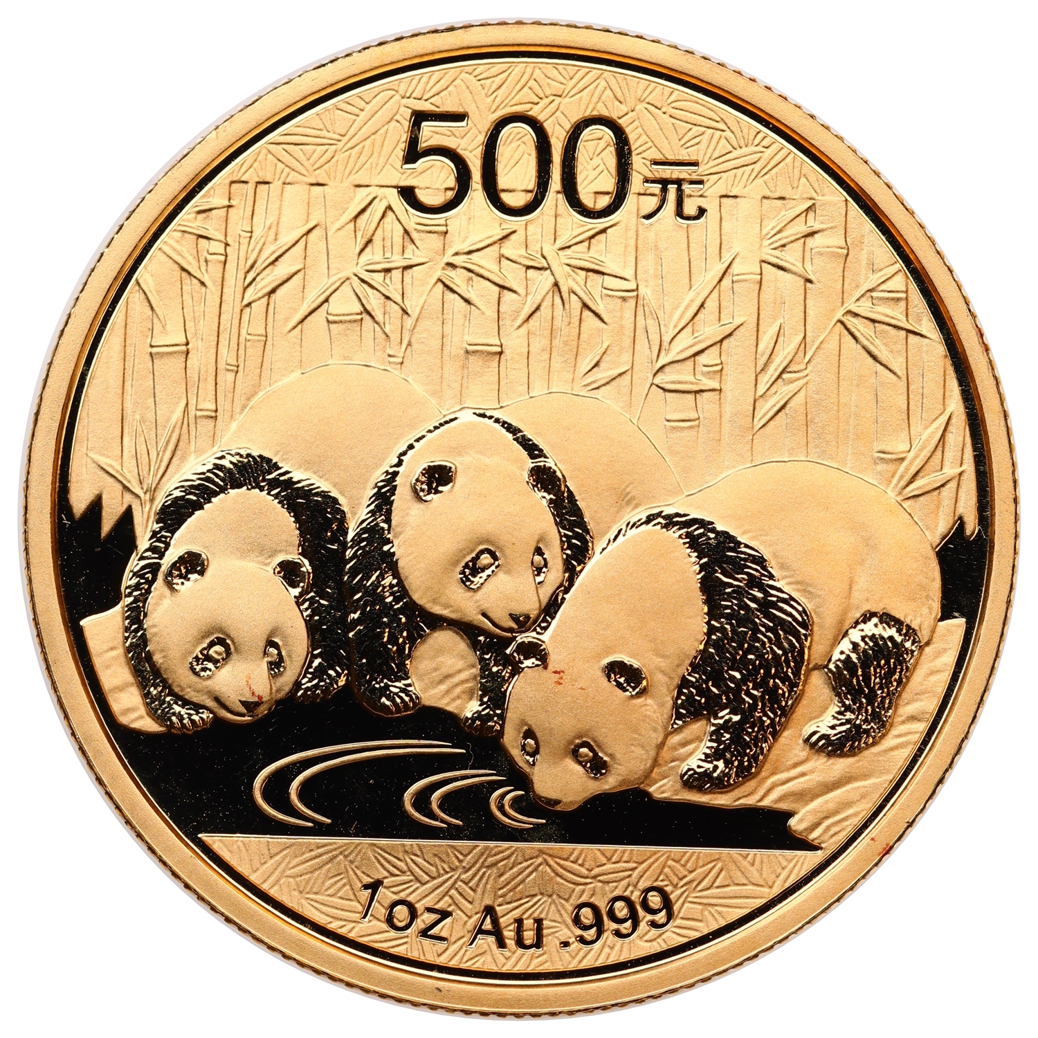 Kina 500 Yuan Panda 2013 1 Oz 999 Gull