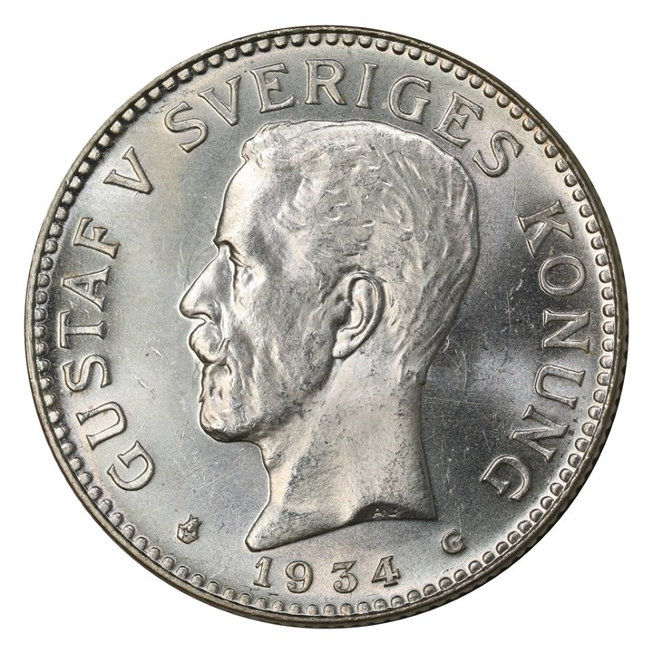 Sverige 2 Kronor 1934 Kv 0
