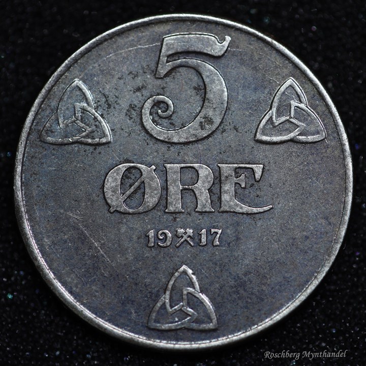 5 Øre 1917 Kv 01
