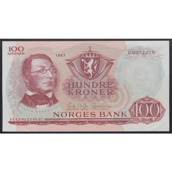 100 Kroner 1967 G Kv 01