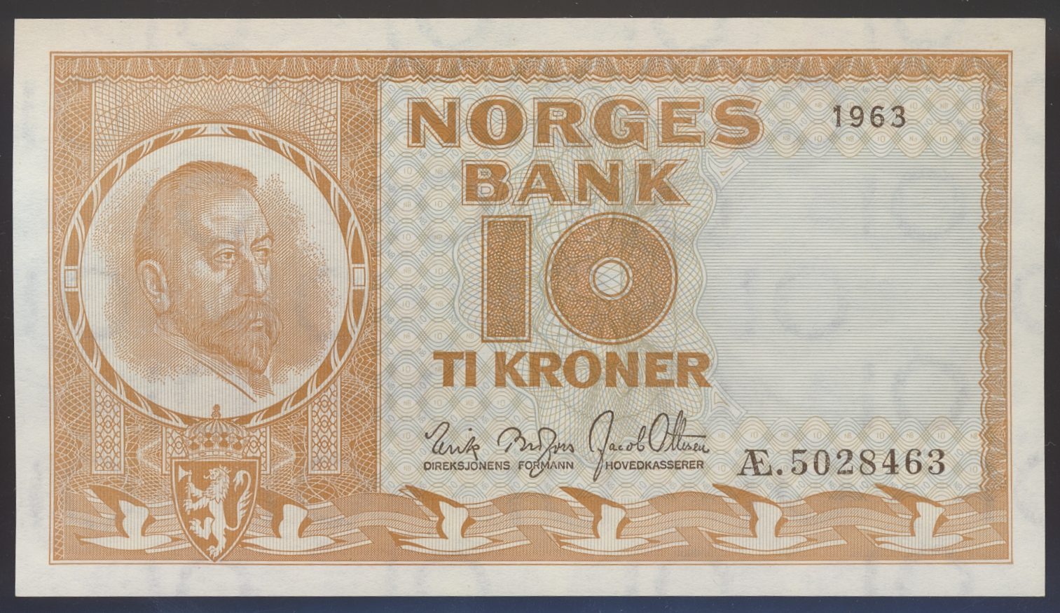 10 Kroner 1963 Æ Kv 0
