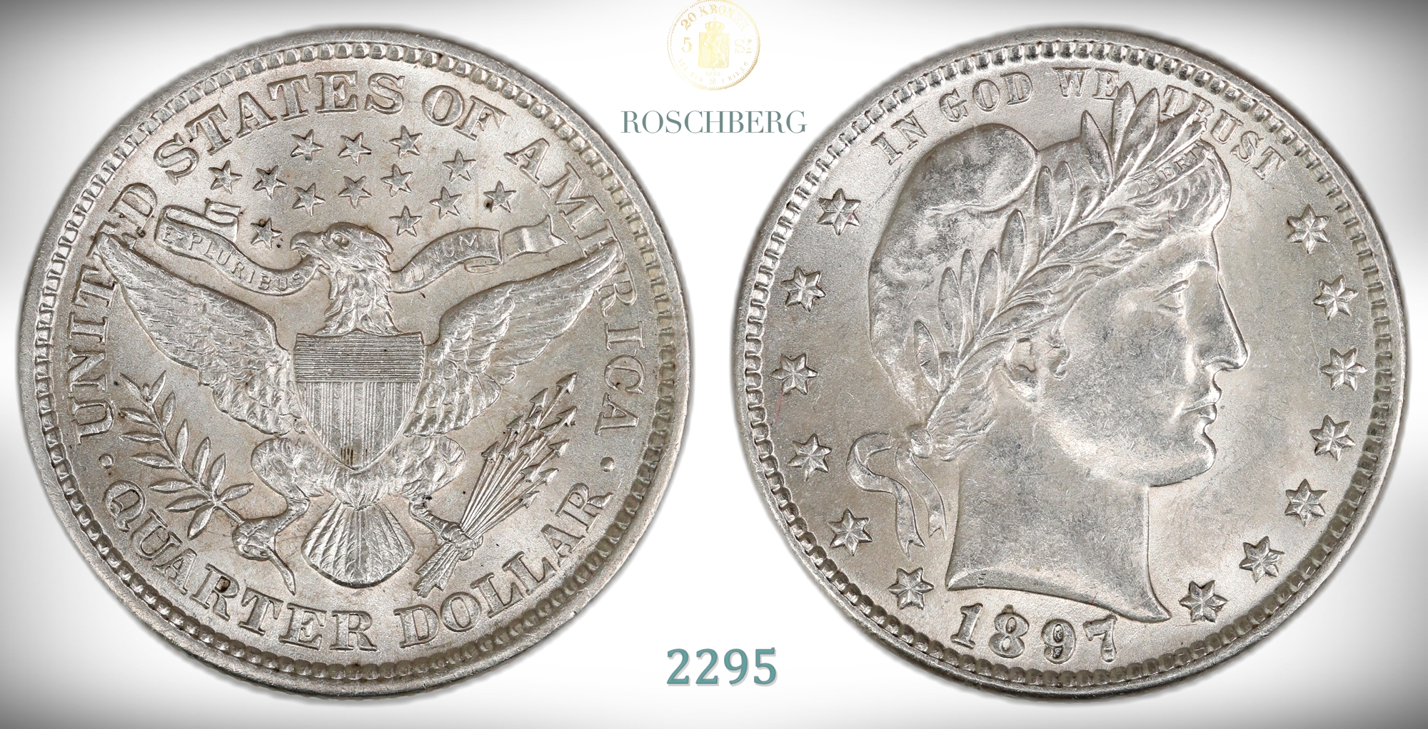 USA 25 Cent 1897  Kv: 0/01 (UNC)
