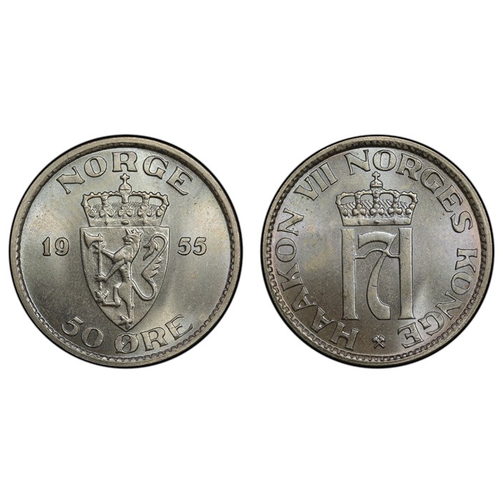 50 Øre 1955 Kv 0