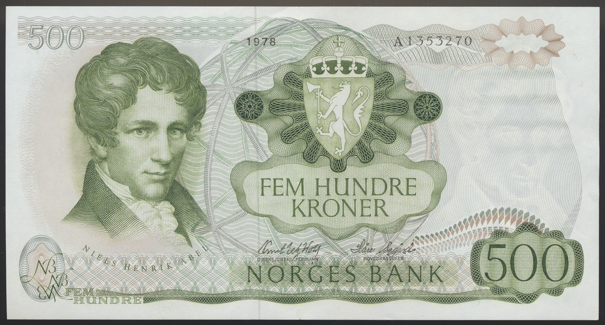 500 Kroner 1978 A Kv 1+/01