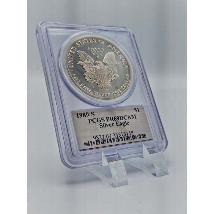 USA Silver Eagle 1989 PCGS PR69DCAM