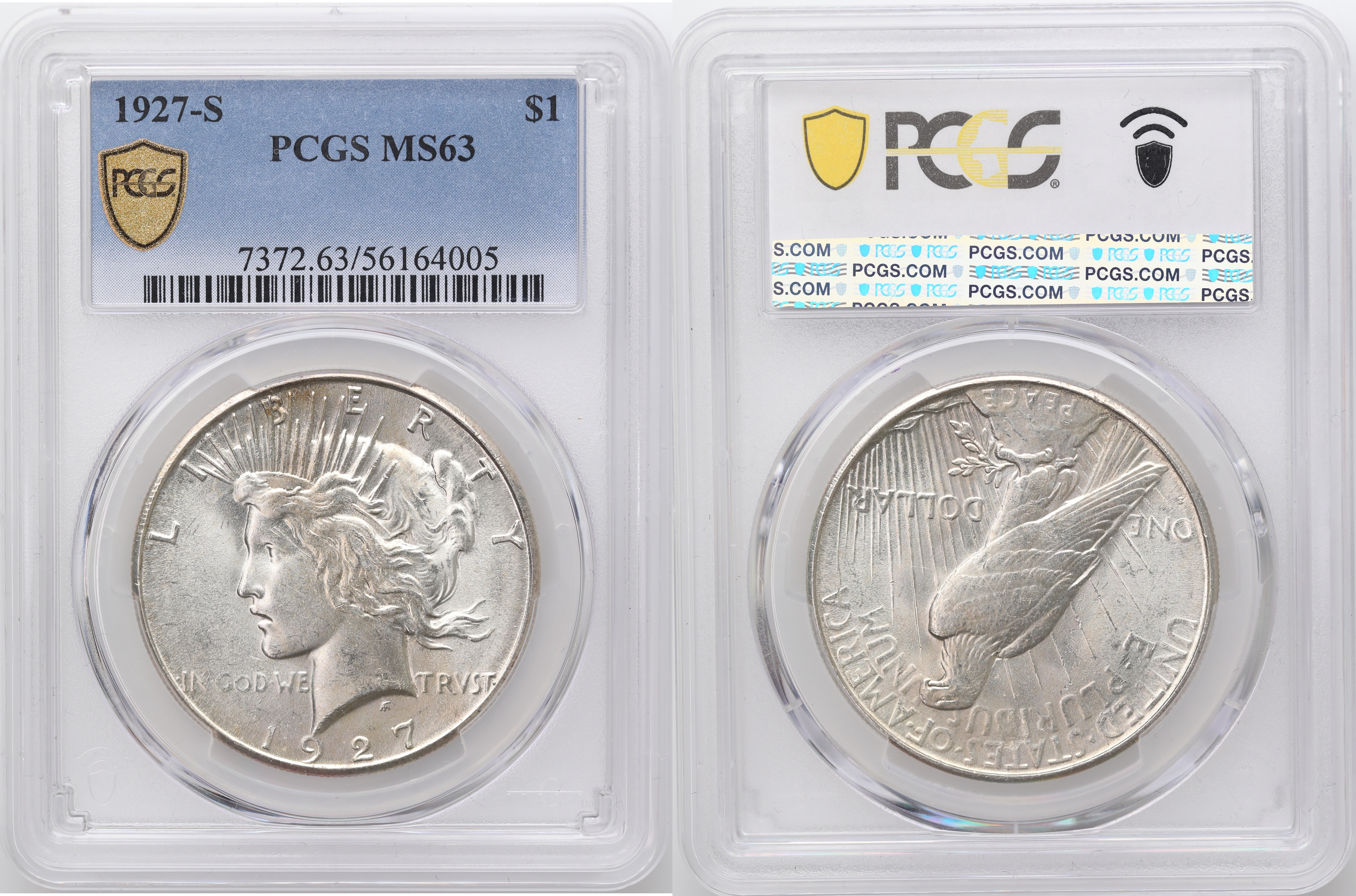 USA Dollar 1927-S  Kv: PCGS MS63
