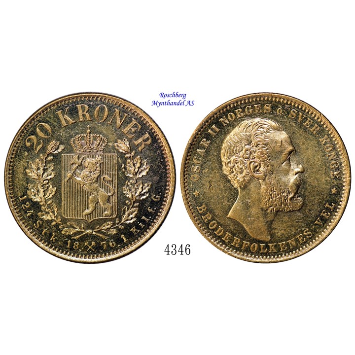 20 Kroner 1876 Kv 01