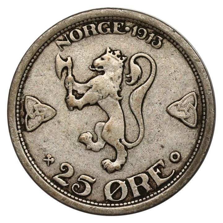 25 Øre 1913 Kv 1