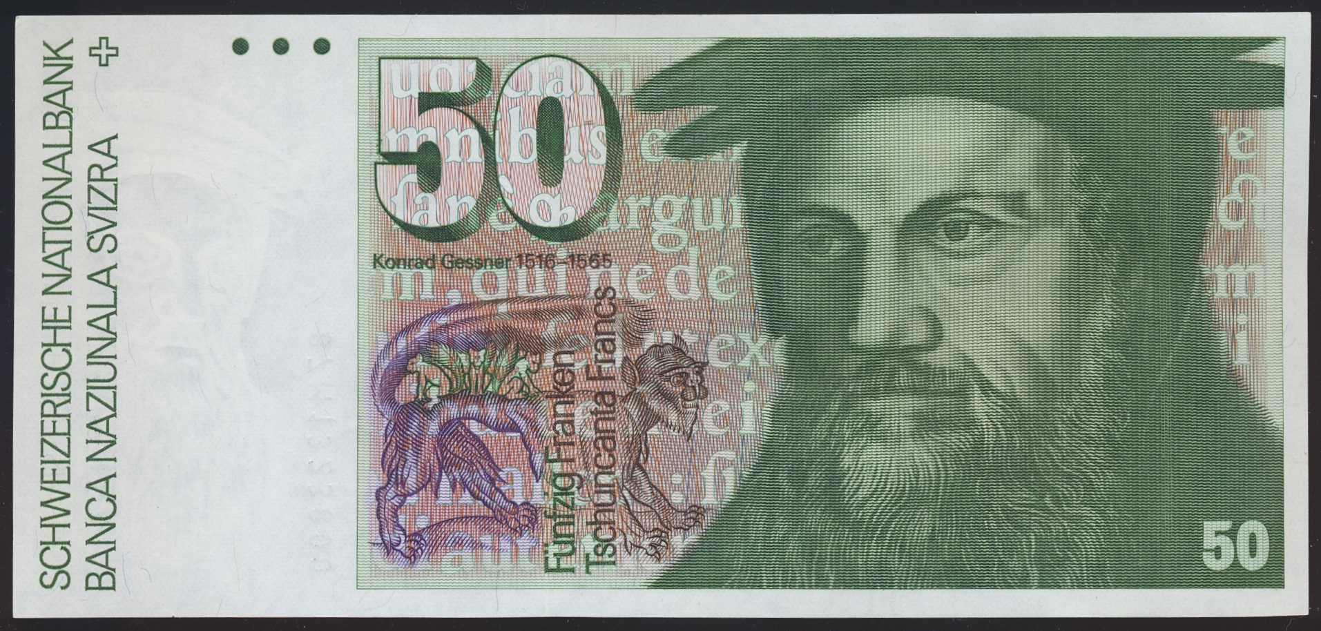 Sveits 50 Francs ND (1987-88) Kv 0/01