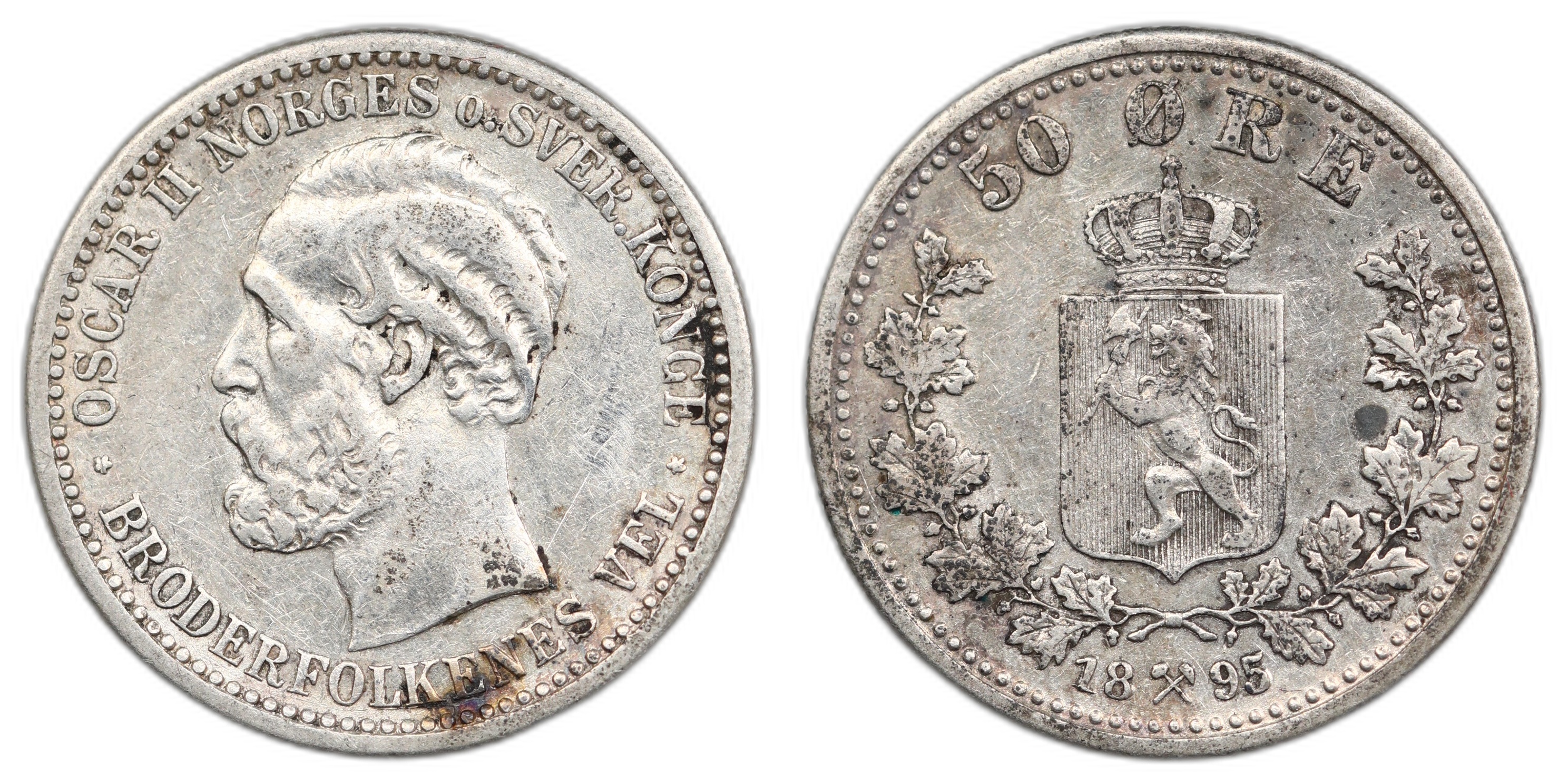 Norge 50 Øre 1895 Kv: 1