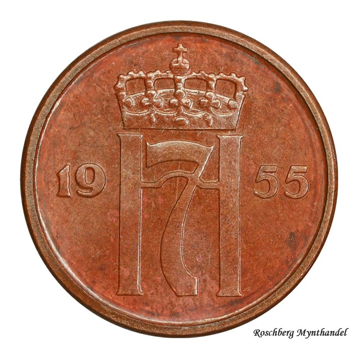 2 Øre 1955 Kv 0