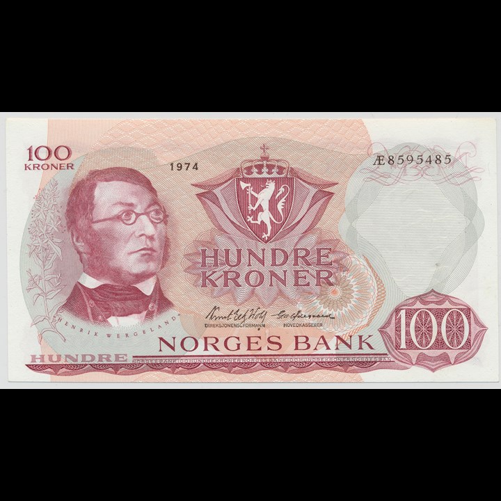 100 Kroner 1974 Æ Kv 01