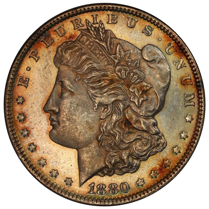 USA Morgan Dollar 1880 Kv 0/01