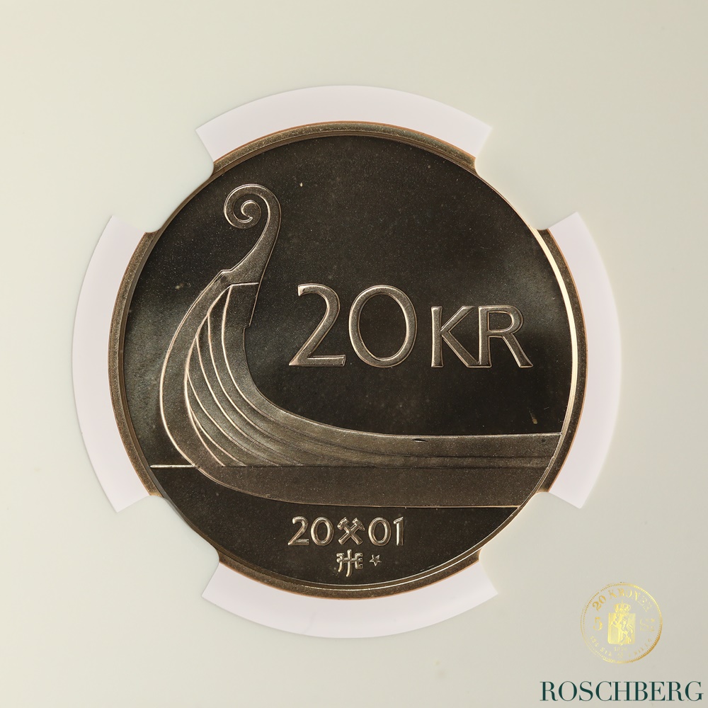 S7140 20 Kroner 2001 Stjerne NGC MS69