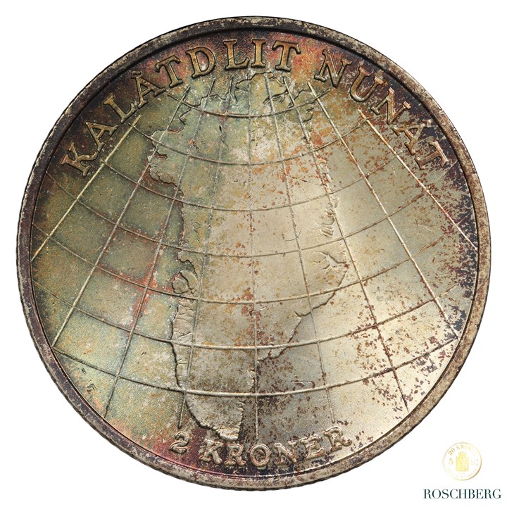 Danmark 2 Kroner 1953 Kv 0