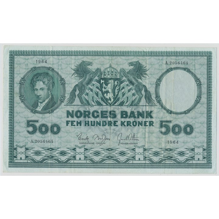 500 Kroner 1964 A Kv 1/1+