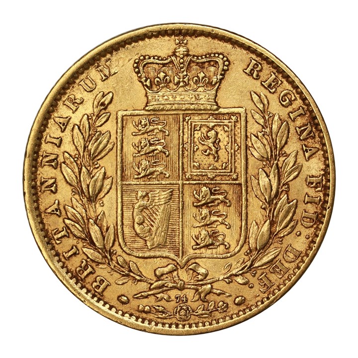 England Sovereign 1864 Kv 1+