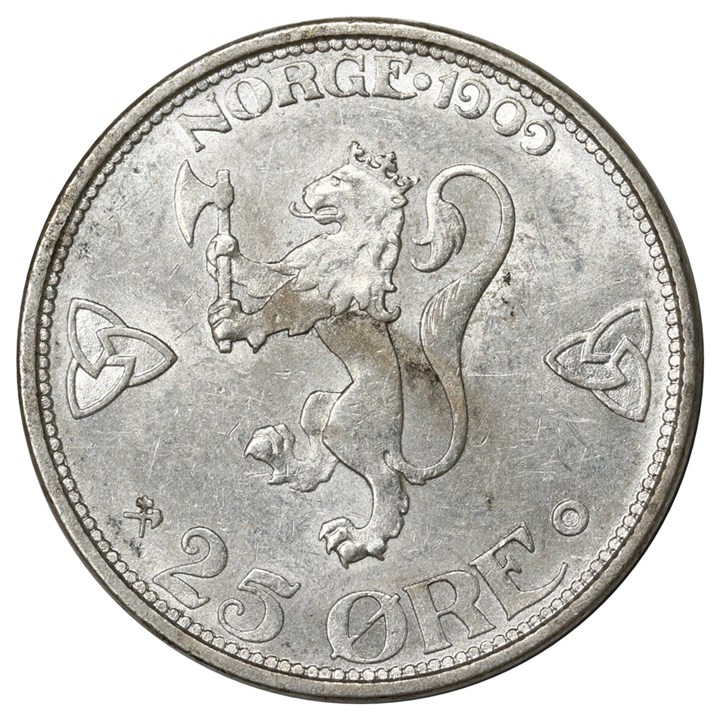 25 Øre 1909 Kv 01