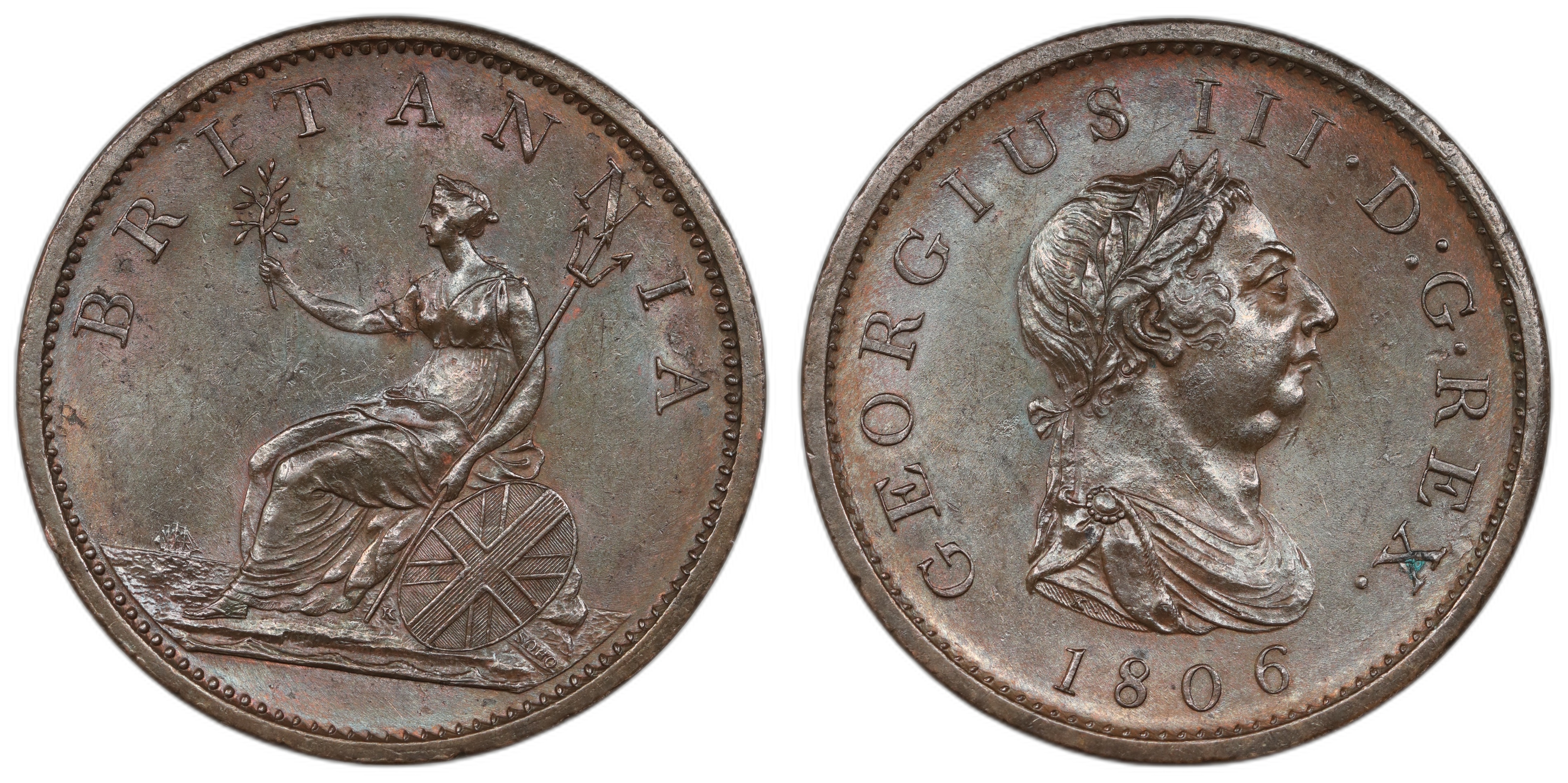 Great Britain Penny 1806 Kv UNC