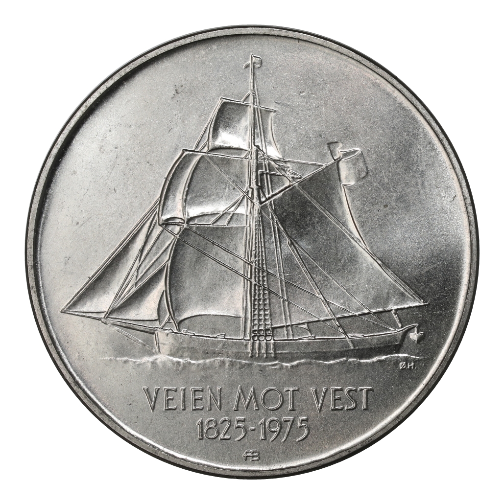 5 Kroner 1975 Utvandrerjubileum Kv 0