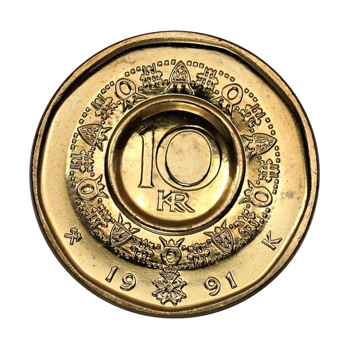 10 Kroner 1991 Kv 0