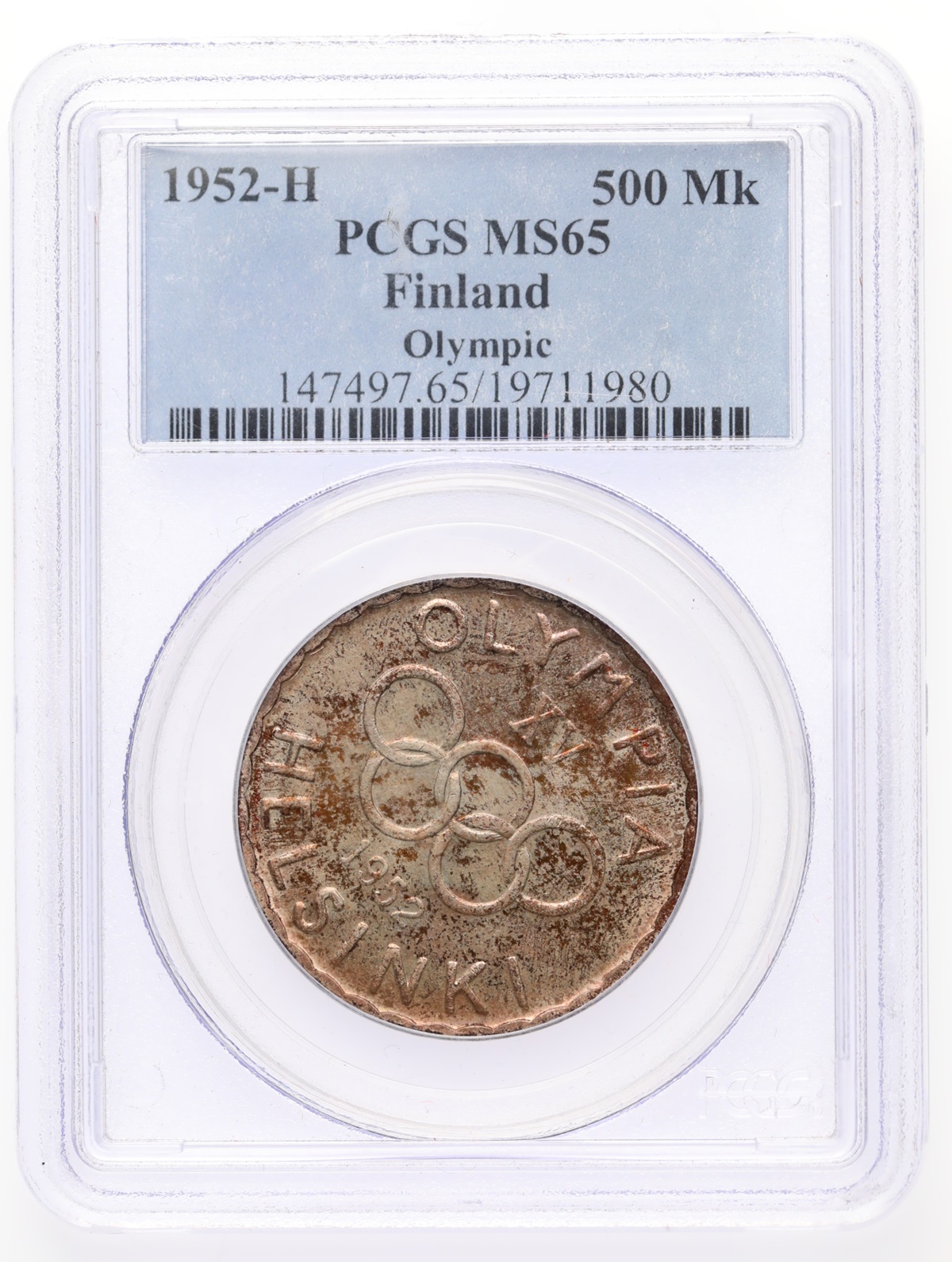 Finland 500 markkaa 1952 PCGS MS65